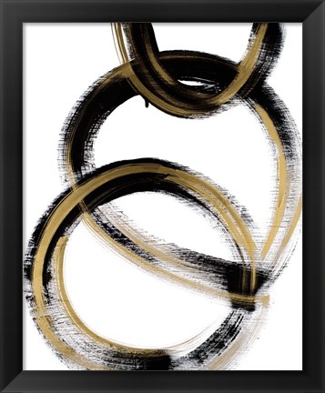 Framed Modern Flow with Gold Print