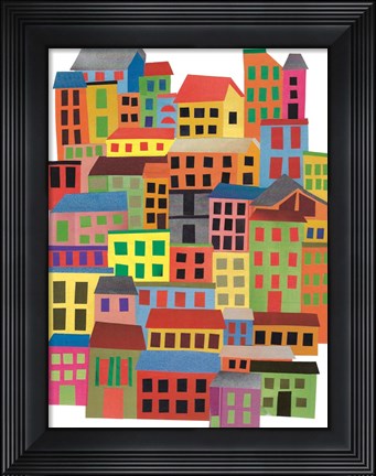 Framed Mid Town City Print