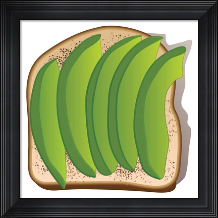 Framed Simple Avocado Toast Print