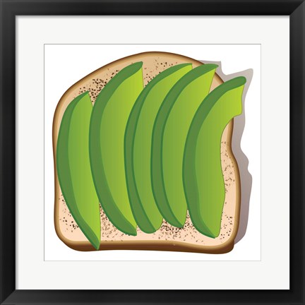 Framed Simple Avocado Toast Print