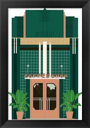 Framed Coffee Shop Print