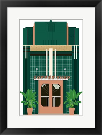 Framed Coffee Shop Print
