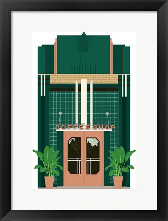 Framed Coffee Shop Print