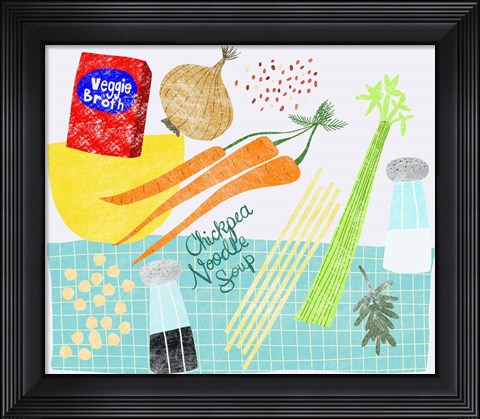 Framed Chickpea Noodle Soup Print
