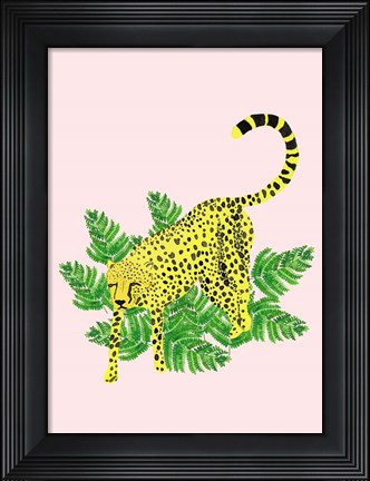 Framed Cheetah On The Lookout II Print