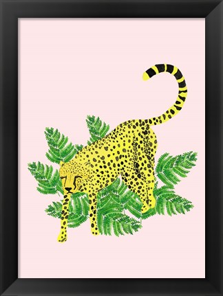 Framed Cheetah On The Lookout II Print