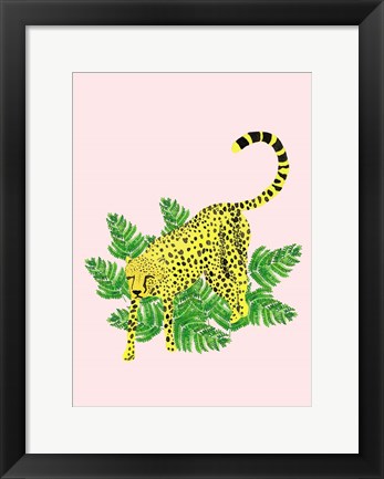 Framed Cheetah On The Lookout II Print