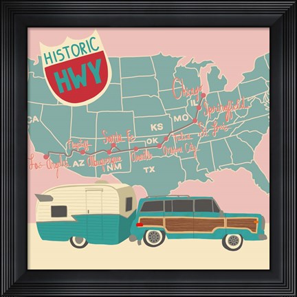 Framed Family Road Trip Print