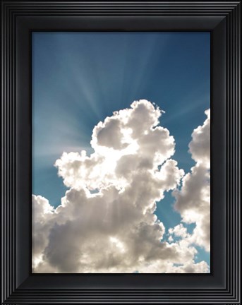 Framed Bursting Cloud Print
