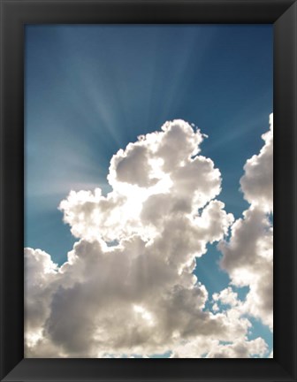 Framed Bursting Cloud Print