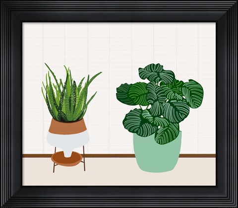 Framed Potted Plant Friends II Print