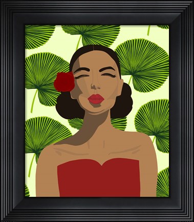 Framed Exotic Lady Print