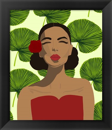 Framed Exotic Lady Print