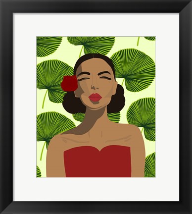 Framed Exotic Lady Print