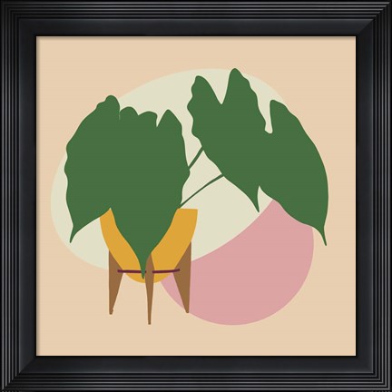 Framed Mod Potted Plant 1 Print