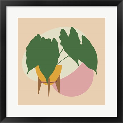 Framed Mod Potted Plant 1 Print