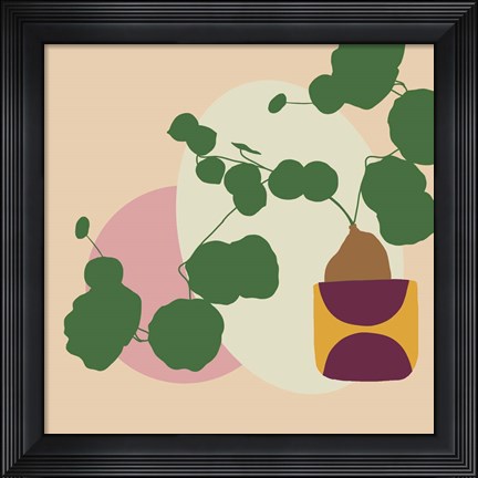 Framed Mod Potted Plant 1I Print