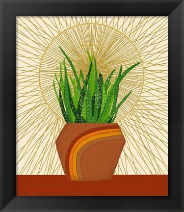 Framed Snake Plant Print