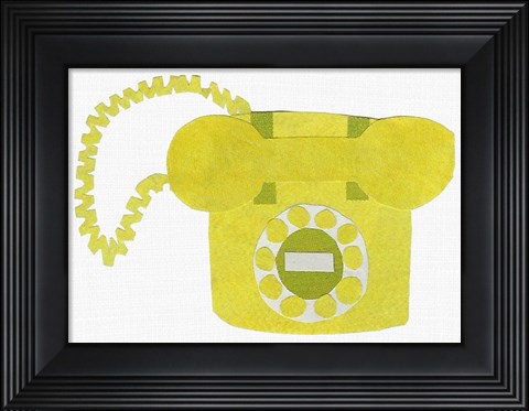 Framed Retro Telephone II Print