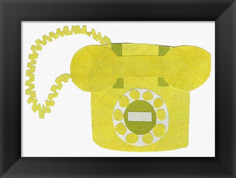 Framed Retro Telephone II Print