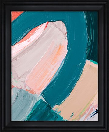 Framed Dark Pastel Roundabout II Print