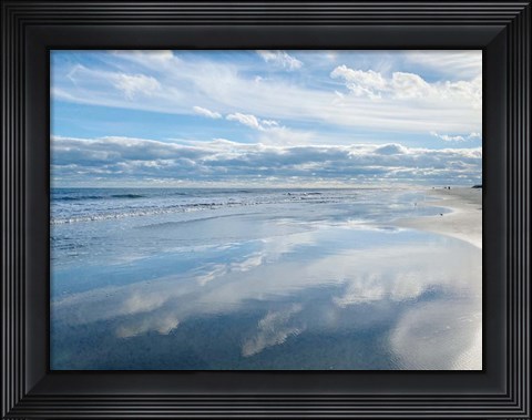 Framed Crystal Blue Reflection Print