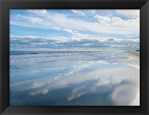 Framed Crystal Blue Reflection Print