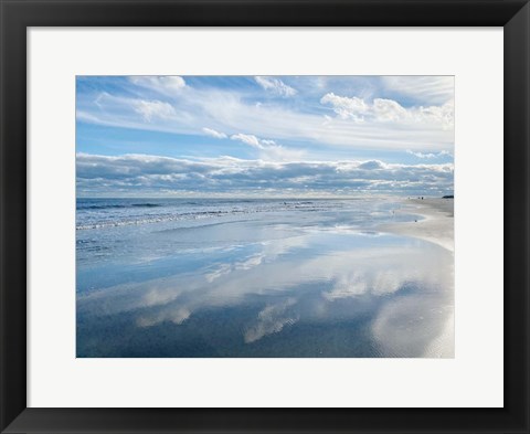 Framed Crystal Blue Reflection Print