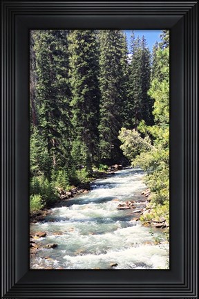 Framed Mountain River Print