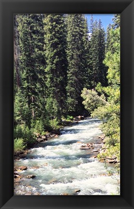 Framed Mountain River Print