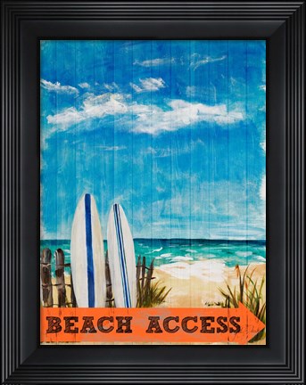 Framed Beach Access Print