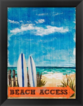 Framed Beach Access Print