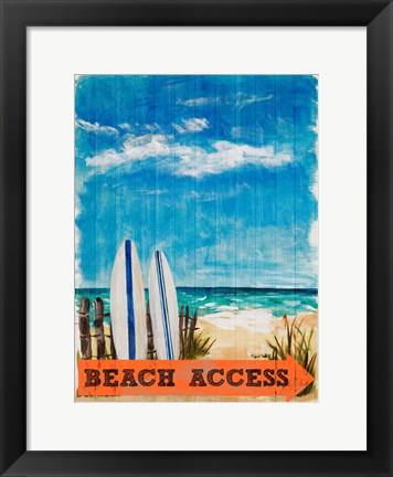 Framed Beach Access Print