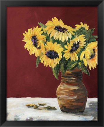 Framed Sunflowers Print