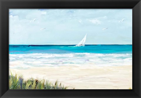 Framed Coastal Sailing Print