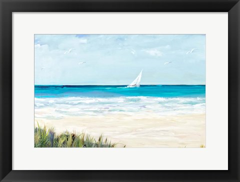 Framed Coastal Sailing Print