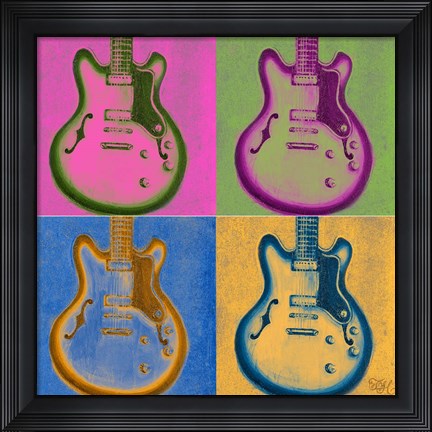 Framed Multi Colored Rock Print
