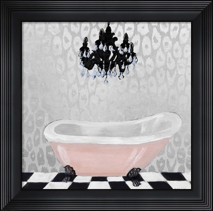 Framed Rose Gold Bath II Print