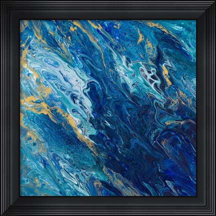 Framed Blue Marble Print