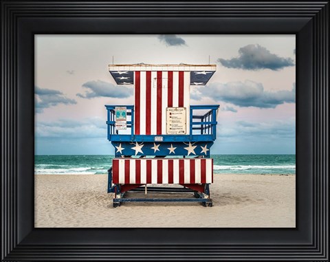 Framed Stars And Stripes Print