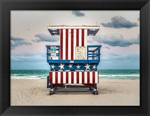 Framed Stars And Stripes Print