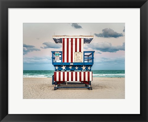 Framed Stars And Stripes Print