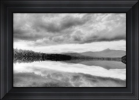 Framed Lake At Dusk Print