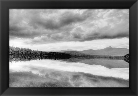 Framed Lake At Dusk Print