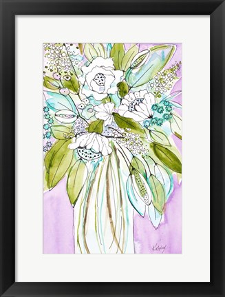 Framed Hopeful Bouquet I Print