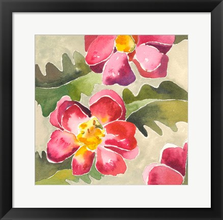 Framed Warm Blooms Print