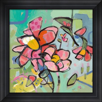 Framed Fresh Cut Flowers Print