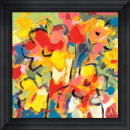 Framed Saturated Florals Print