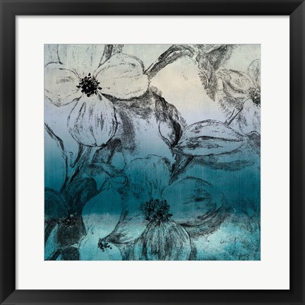 Framed Bella Natura I (Blue) Print