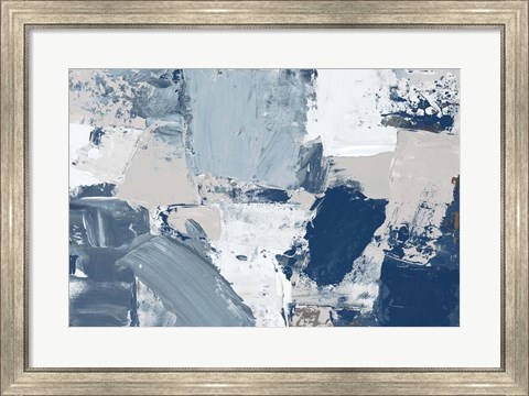 Framed Blue Combo Print